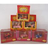 3 x original Corgi Muppet Show boxed cars and 3 x 25 year anniversary- Fozzie, Miss Piggy and Animal