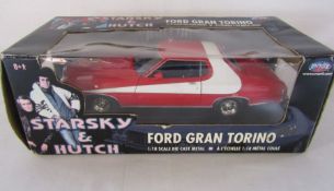 Boxed 2004 Joy Rides Starsky & Hutch Ford Gran Torino 1:18 diecast car RCERTL 33151