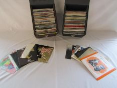 2 cases 7"vinyl records including Paul Young, Toyah, Tracey Ulman, Eurythmics, Human League,