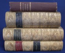 3 leather bound volumes from The City of London School:- The Illustrated Natural History by J G Wood