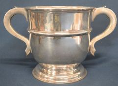 Silver two handled cup engraved 'Stormer 1912' London 1912 Ht 12.5cm weight 15ozt