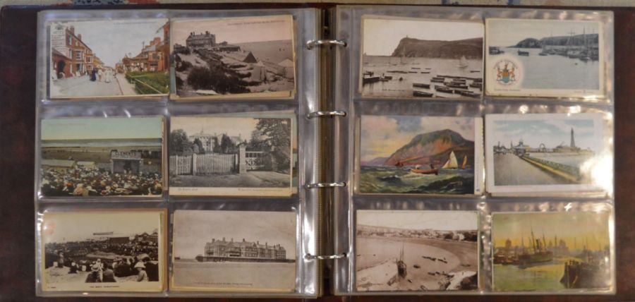 Large album of approximately 370 postcards including some local images & some addressed to the Mawer - Image 5 of 7