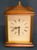 Vintage Smiths wooden case carriage type clock Ht 16cm