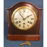 Badisch German bracket clock Ht 29cm