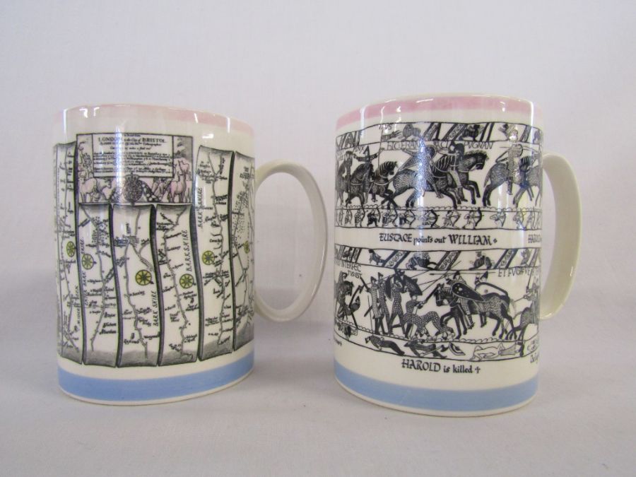 Wedgwood items to include a Kutani Crane dish, jasper ware, Runnymede, Clementine and tankards etc - Image 6 of 7