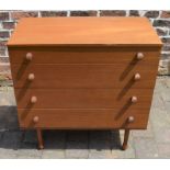 Retro Avalon teak chest of drawers
