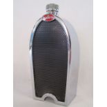 Ruddspeed Ltd chrome decanter flask in the form of Bugatti No 909778
