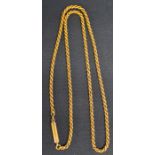 9ct gold rope twist necklace 10.4g