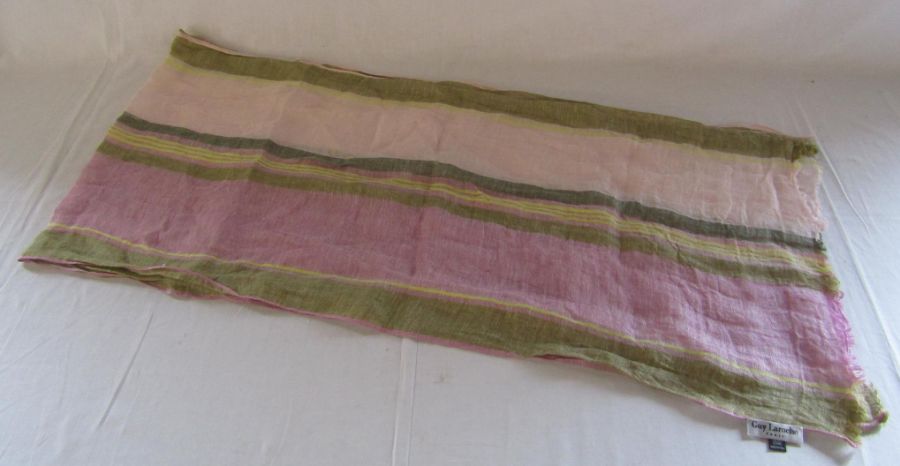 Guy Laroche 100% Lino Flax ladies scarf