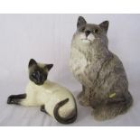 2 Beswick cats 1558 Siamese and 1867 Persian