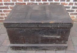 Pine storage trunk - tool chest approx. 92cm x 60cm x 56cm