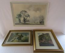 David Shepherd biro signed print 'Winter Plough' and 2 other prints