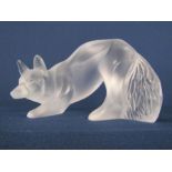 Lalique France Renard frosted fox (no box)