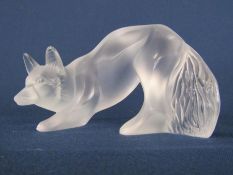 Lalique France Renard frosted fox (no box)