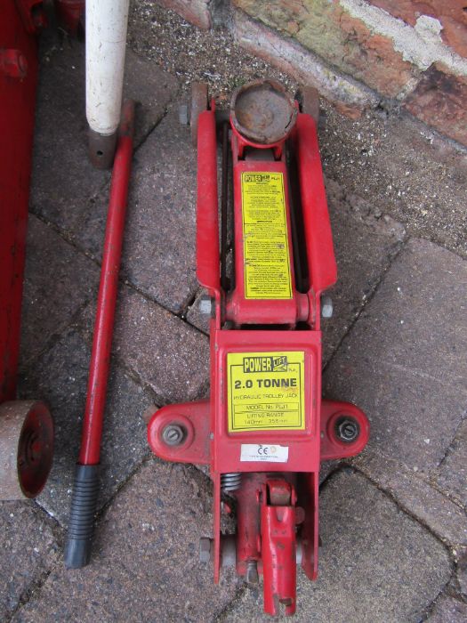 Sealey Yankee 2 tonne trolley jack 2050cx and Power lift 2 tonne trolley jack - Image 2 of 3