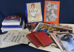 Quantity of Royalty commemorative newspapers, magazines & books including unread copies of The Daily