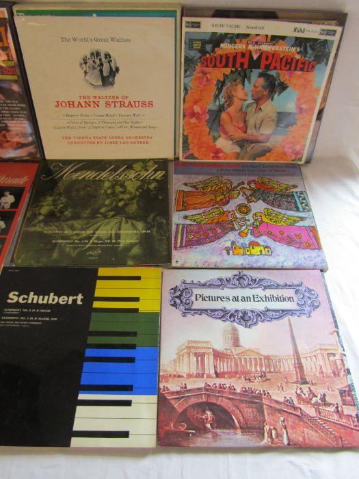 Collection of vinyl records including BBC Woodland and Garden Birds,  Mood Music, Schubert, South - Image 5 of 9