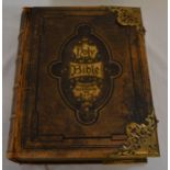 Large Victorian family bible (front cover coming away)