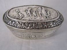 John George Piddington 1903 silver lidded pot with cupids - total weight 6.58ozt - approx. 13cm x