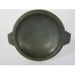 Carl Sorensen Art Deco bronze footed bowl approx. 26cm diameter