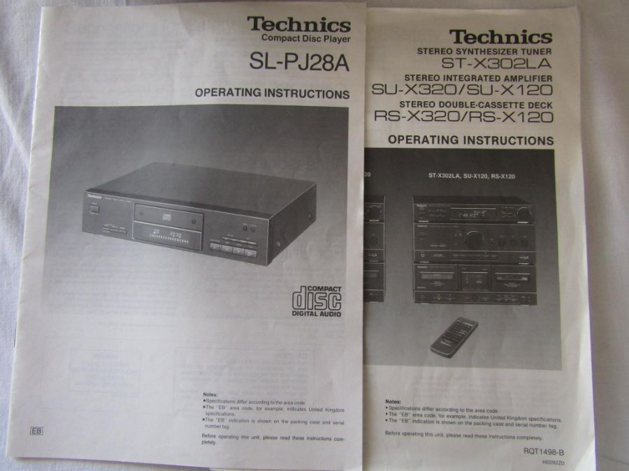Technics stacking system comprising of SL-J110R, ST-X302LA, SU-X120, SL-PJ28A, RS-X120 also includes - Image 2 of 8