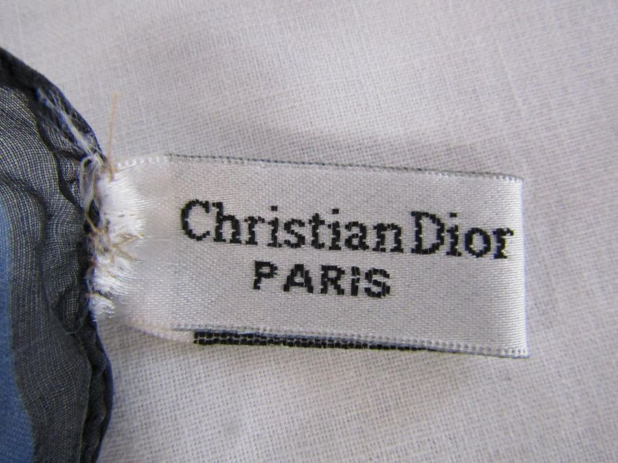 Christian Dior silk chiffon scarf - Image 4 of 5