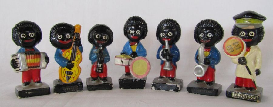 Robertsons Golly band figurines and lollipop person