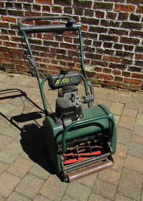 Atco Balmoral petrol lawnmower f016307542 with grass box - Image 2 of 4