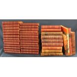 Quantity of mainly leather bound books including Dickens x 3, Our Farm Crops Vol.1 by John