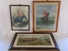 3 framed prints - Queen Victoria, Alf Cooke, Queens Printer, Leeds - General Sir Redvers Buller V.