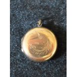 WITHDRAWN - 9ct gold locket total weight 4.4g
