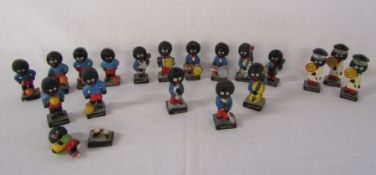 Collection of Robertson's Gollies including lollipop person, band players and footballers