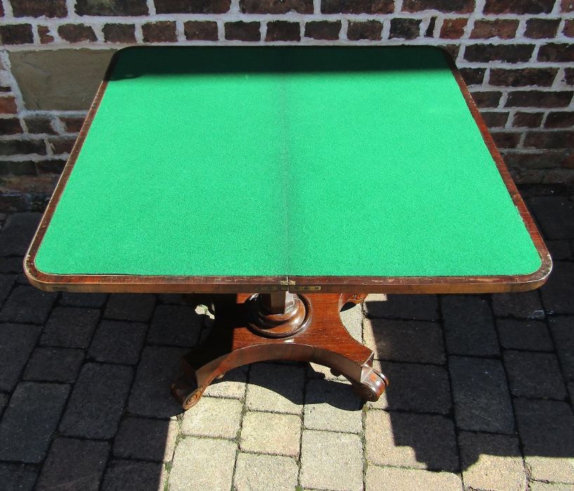 Victorian mahogany swivel top card table - Image 4 of 4