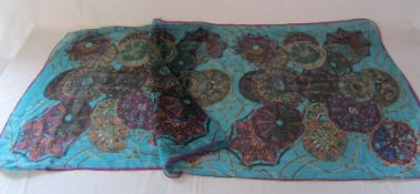 Hermes silk chiffon scarf approx. 170cm x 64cm