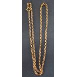 9ct gold belcher chain necklace 2.8g