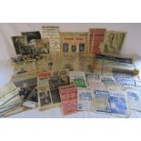 Collection of items relating to Grimsby Palace Theatre including programmes, also signed autographed