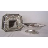 Pair of silver dishes - Harrods 'Sir Richard Burbridge' 1912 - total weight 6.79ozt and possibly