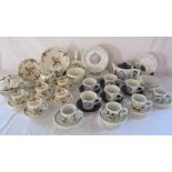 Port Meirion part 'Dusk' tea set and some botanic garden and one other part tea set