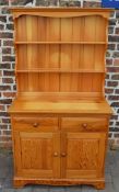 Modern small pine dresser W 92cm D 46cm Ht 166cm