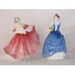 Royal Doulton 'Helen' HN3601 and 'Elaine' HN3307 modelled by Peggy Davis