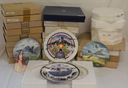Approximately 25 boxed collectors plates (2 boxes) (mainly aviation) including Royal Worcester (