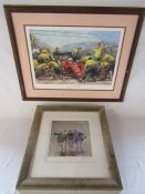 'Mansell's Debut Victory for Ferrari' Alan Fearnley limited edition print 631/850 pencil signed (