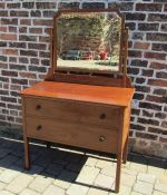 2 drawer Edwardian dressing table