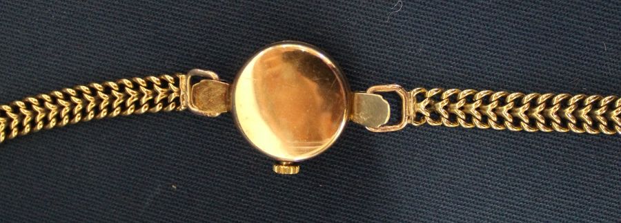 Ladies 9ct gold Tudor (made for Rolex) wristwatch on bracelet strap with original box & paperwork, - Image 3 of 4