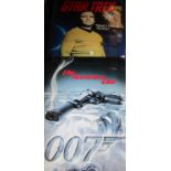 2 cinema posters 007 Die another Day and Star Trek William Shatner 'Captain Kirk' full size