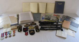 Ephemera relating to Sub Lieutenant Cyril Edward Boston Shaw while serving in the Royal Merchant