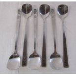 6 x Robertson's jam preserve spoons each with a stamped Golly logo and the wording 'Golly it's good'