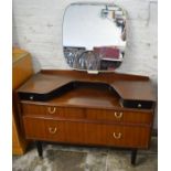 E Gomme G Plan dressing table with hoop handles L 107cm D 46cm