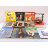 Collection of vinyl records, boxed tape set and a book including Tchaikovsky's Pathetique,