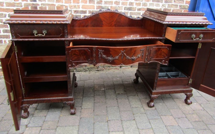 ***LOT WITHDRAWN*** Large early 20th century mahogany sideboard in the Chippendale style - Image 3 of 5